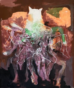 Georgian Contemporary Art by Gela Mikva - Dance of the Wolves 1