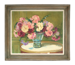 French Post-Impressionist Floral Still Life Oil Painting, Salon d'Automne 1943