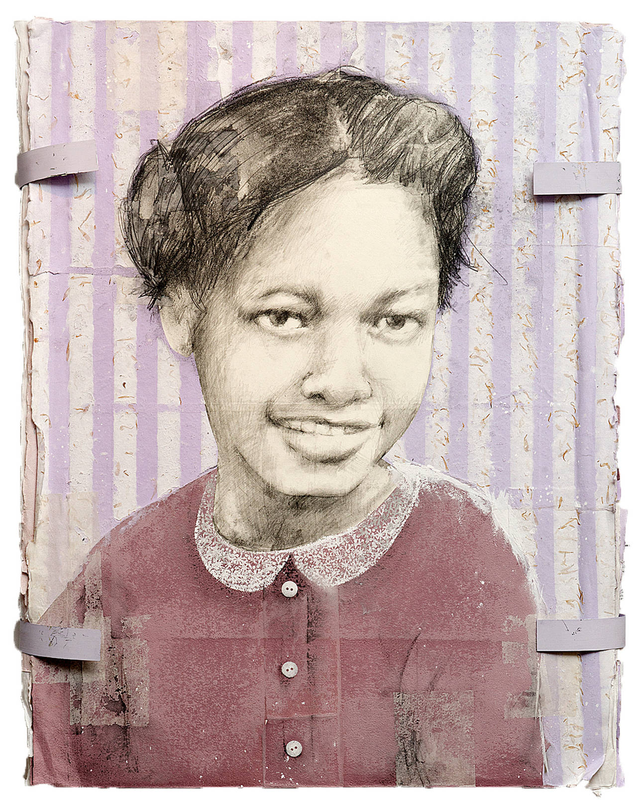 Louis Boudreault Portrait Painting - Rosa Parks