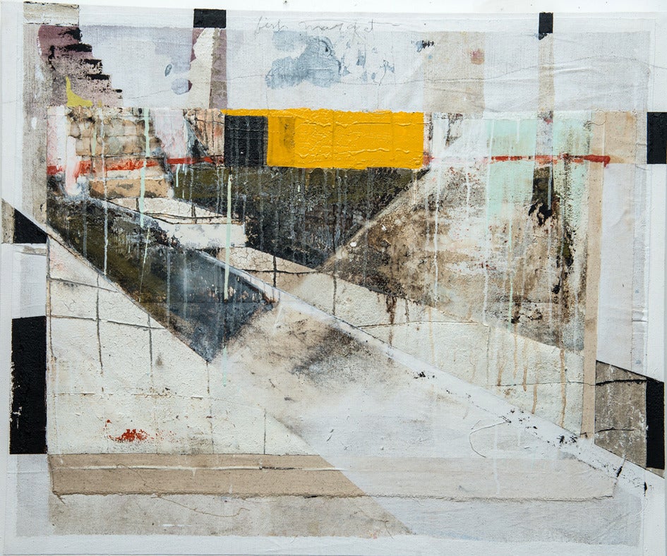 Dominic Couturier Abstract Painting - Fish Market