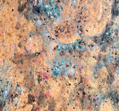 Boundry 550 - Contemporanea, astratta, tecnica mista, materiali organici