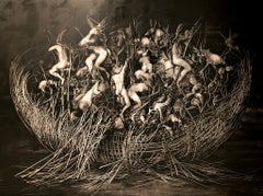 Nido de los Instintos I - Contemporary, figurative, surreal, dramatic painting