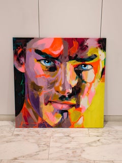Louis - 21st Cent, Contemporary, Figurative, Oil Painting, Portrait, Pop