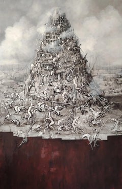 Arquitectos del Caos - Contemporary, figurative, surreal, dramatic painting