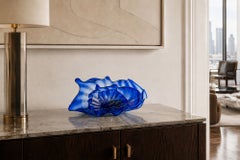 Dale Chihuly Vier Stück Ultramarine Seaform Satz mundgeblasenem Glas