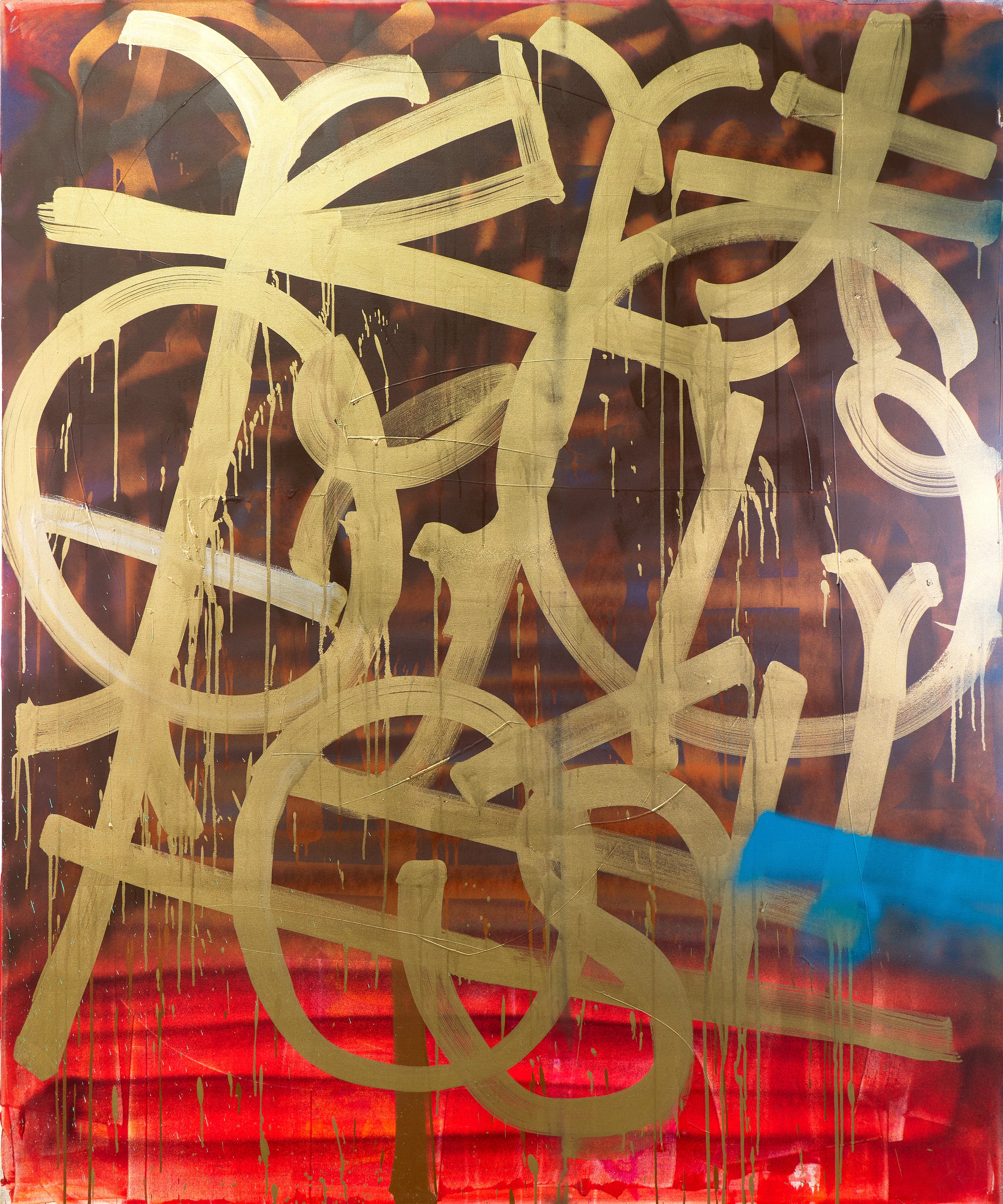 Artista: RETNA
Titolo: Senza titolo
Medium: Pittura acrilica originale su tela
Dimensioni: 72" x 60"
Anno: c. 2010
Documentazione: Include il certificato di autenticità originale di Iron Eye Fine Art Group.
Provenienza: New River Gallery di Fort