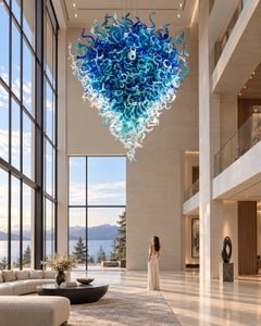 Dale Chihuly 2k piece Chandelier 12'x12' Includes Install Worldwide Glass Art