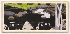 Alex Katz, «Black Brook», 1992. Firmado. Edición «Aquatinit» de 50 ejemplares.