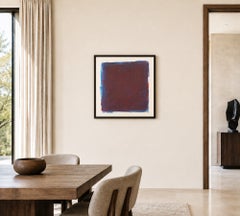 Dipinto originale di Sol LeWitt, firmato nel 1990, “Senza titolo”, guazzo su carta