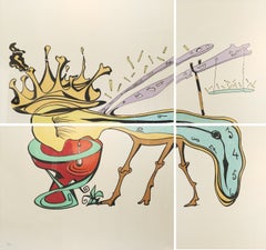 Salvador Dali Royal Insect Signed 1974 Monumental Color Lithograph 10 of 250