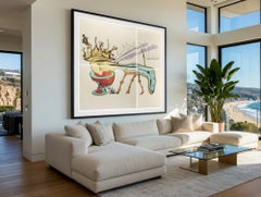 Salvador Dali Royal Insect Signed 1974 Monumental Color Lithograph 10 of 250
