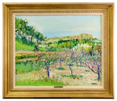 Yolande Ardissone, «Pecheurs en Fleurs»: cuadro original firmado, óleo sobre lienzo