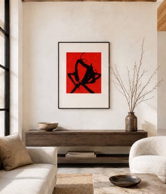 Robert Motherwell Red Sea I 1976 Signed Etching Edition of 100