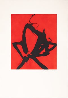 Robert Motherwell Red Sea I 1976 Signed Etching Edition of 100