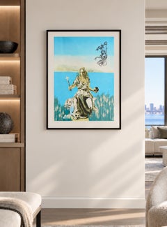 Salvador Dali The Coronation of Gala from Visions Surrealiste Signed Lithograph