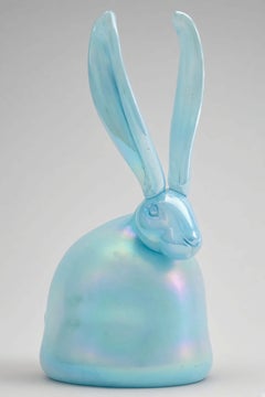 Hunt Slonem Signed 2020 New Dawn Hand Blown Glass Sculpture