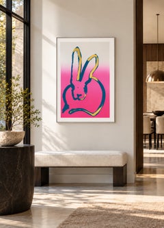 Hunt Slonem Fiona Limited Edition Print Hand Painted