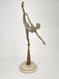 Richard MacDonald Penche Monet: escultura de bronce firmada de 36 pulgadas, edición de 55 ejemplares