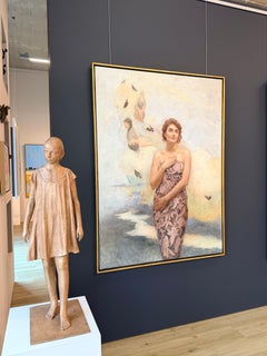 Rêve – Peinture contemporaine du XXIe siècle représentant une figure féminine