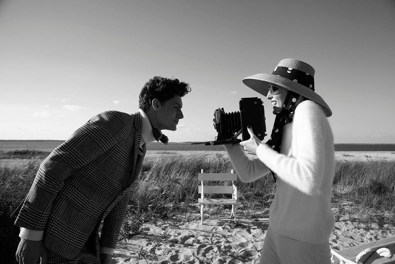 Luciana Pampalone Black and White Photograph - Smile, Hamptons. NY, 2017