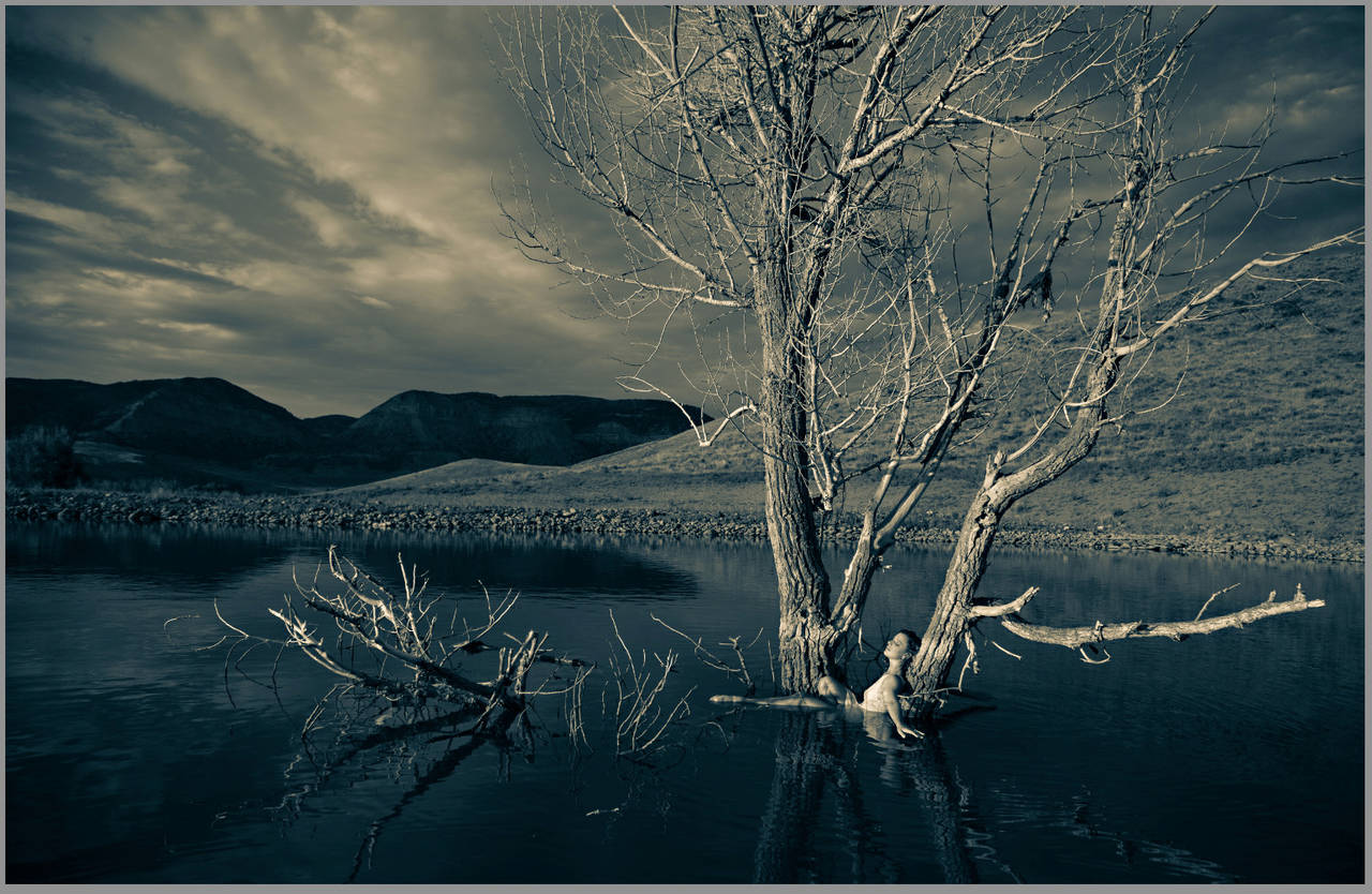 Tanya Malott Black and White Photograph - Goddess of Healing Waters