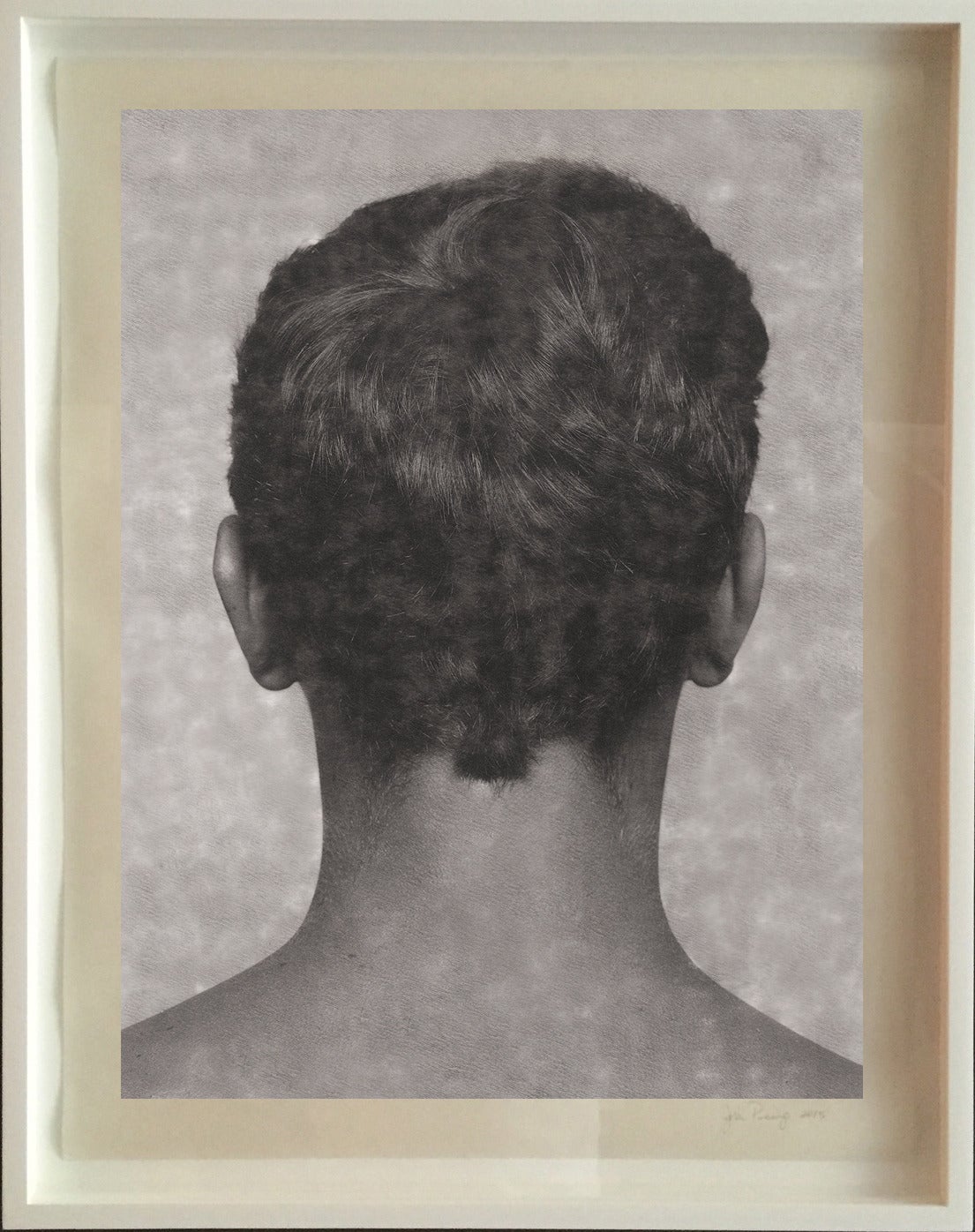 Erlesenes Vintage-Gemälde (Grau), Portrait Photograph, von Jose Picayo