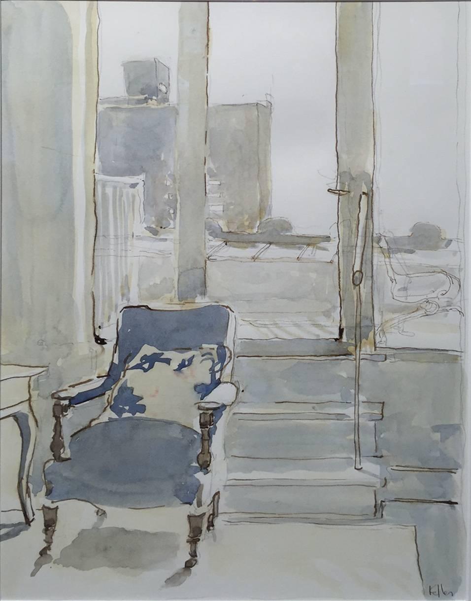 Kathryn Keller Interior Art - French Chair