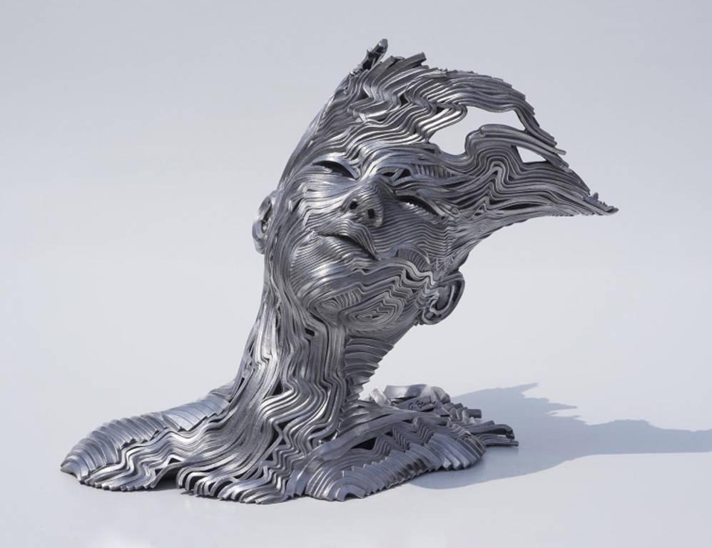 Gil Bruvel Figurative Sculpture - The Wind