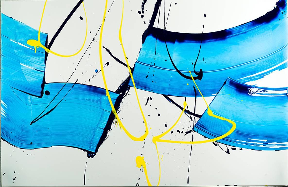 Ken Tate Abstract Painting - Back to Blue