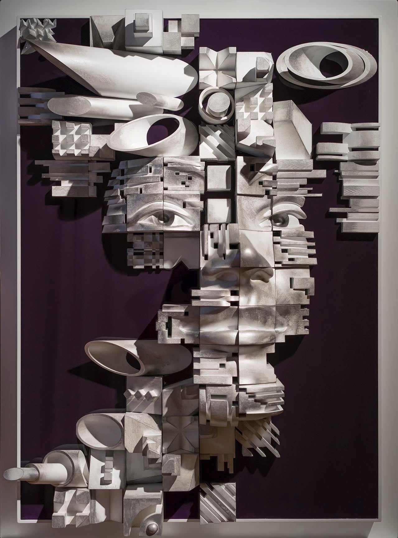 Gil Bruvel Abstract Sculpture - Cubist #9