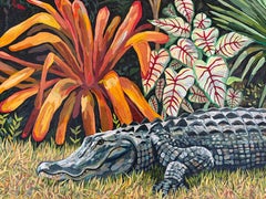 Swamp Puppy - Acrylic Painting on Linen by Brittany Fanning
