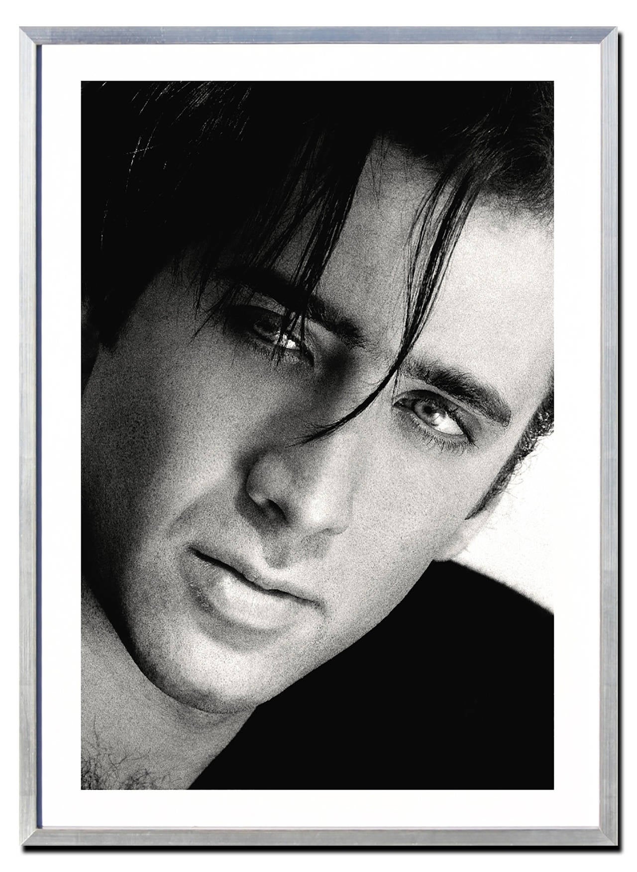Greg Gorman Black and White Photograph - Nicolas Cage
