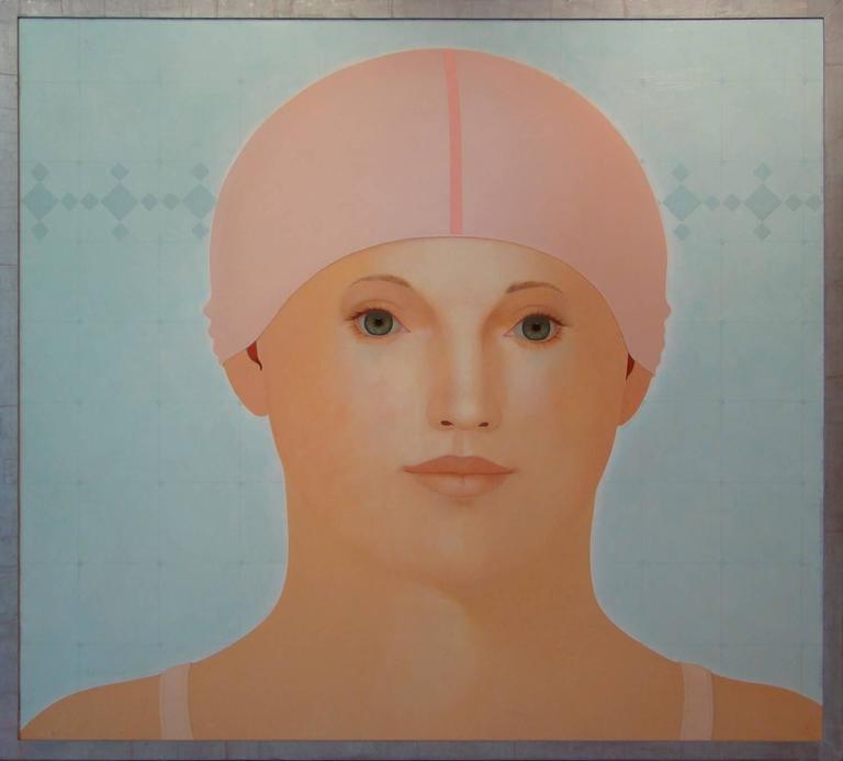 Heinz Rabbow Figurative Painting - The Swimmer