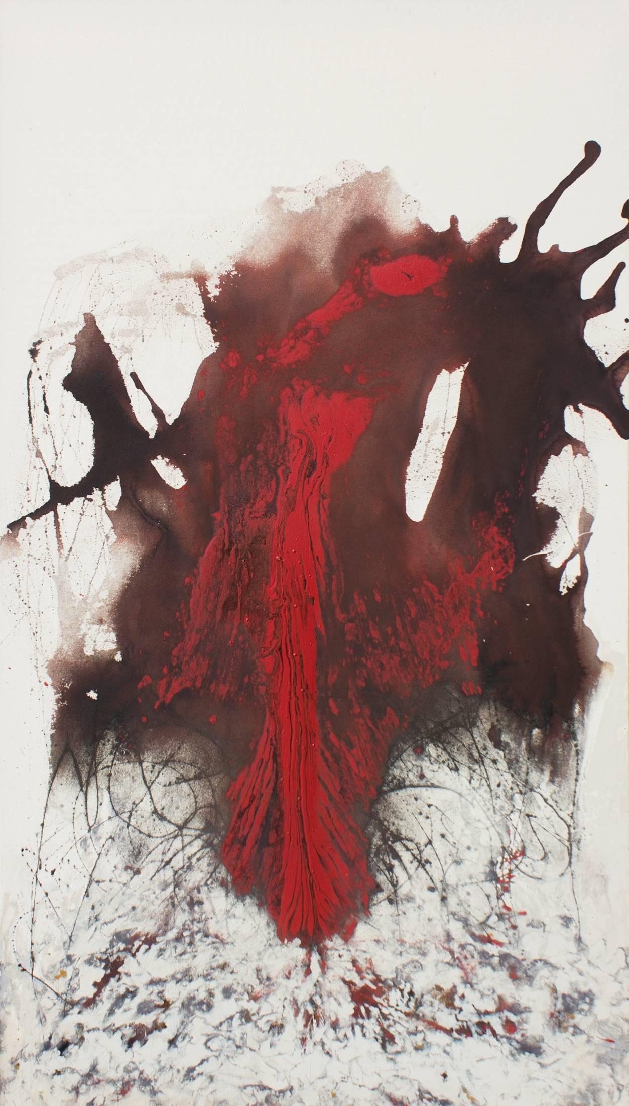 Robert Dunahay Abstract Painting - Burn