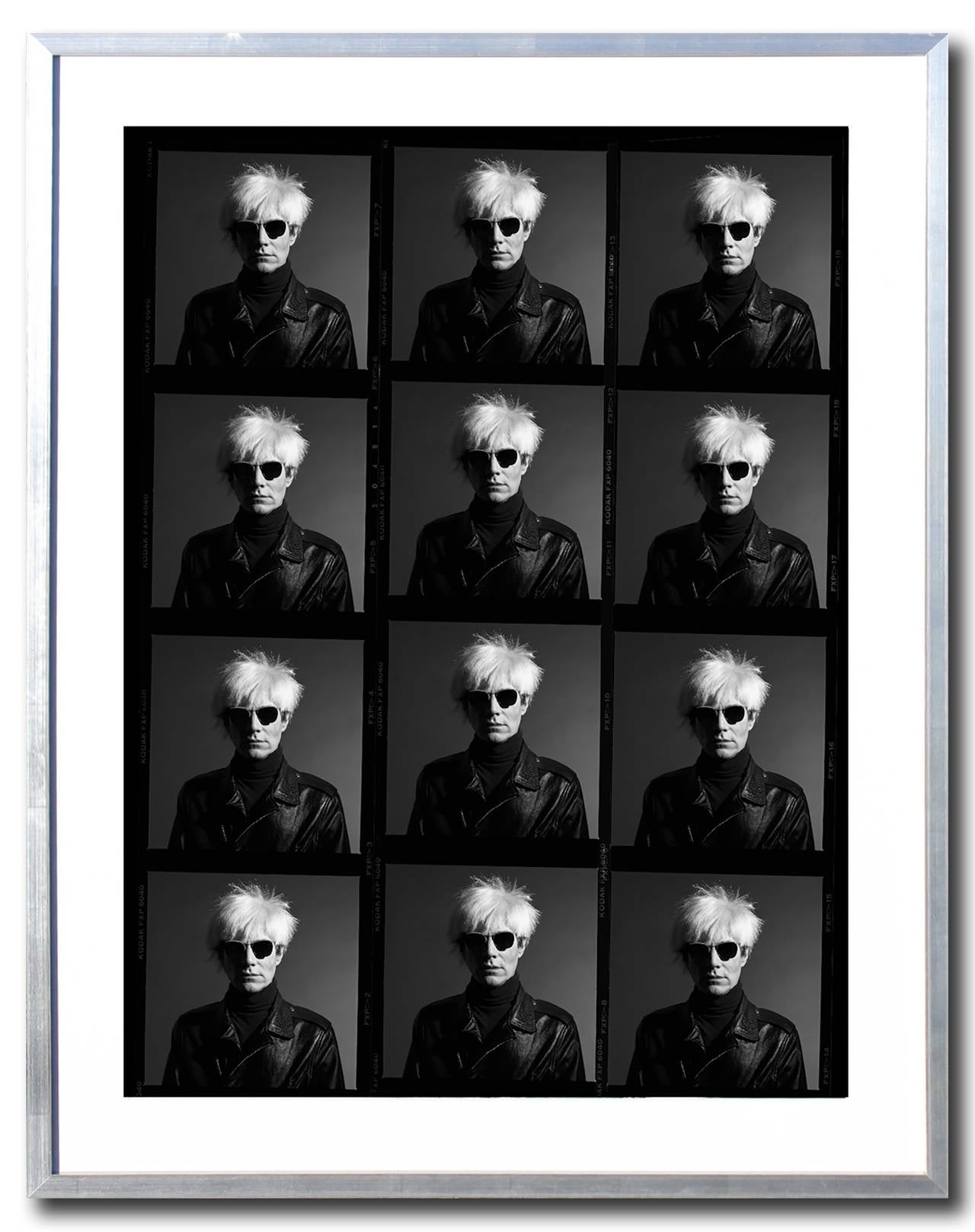 Greg Gorman Black and White Photograph - Andy Warhol Contact Sheet