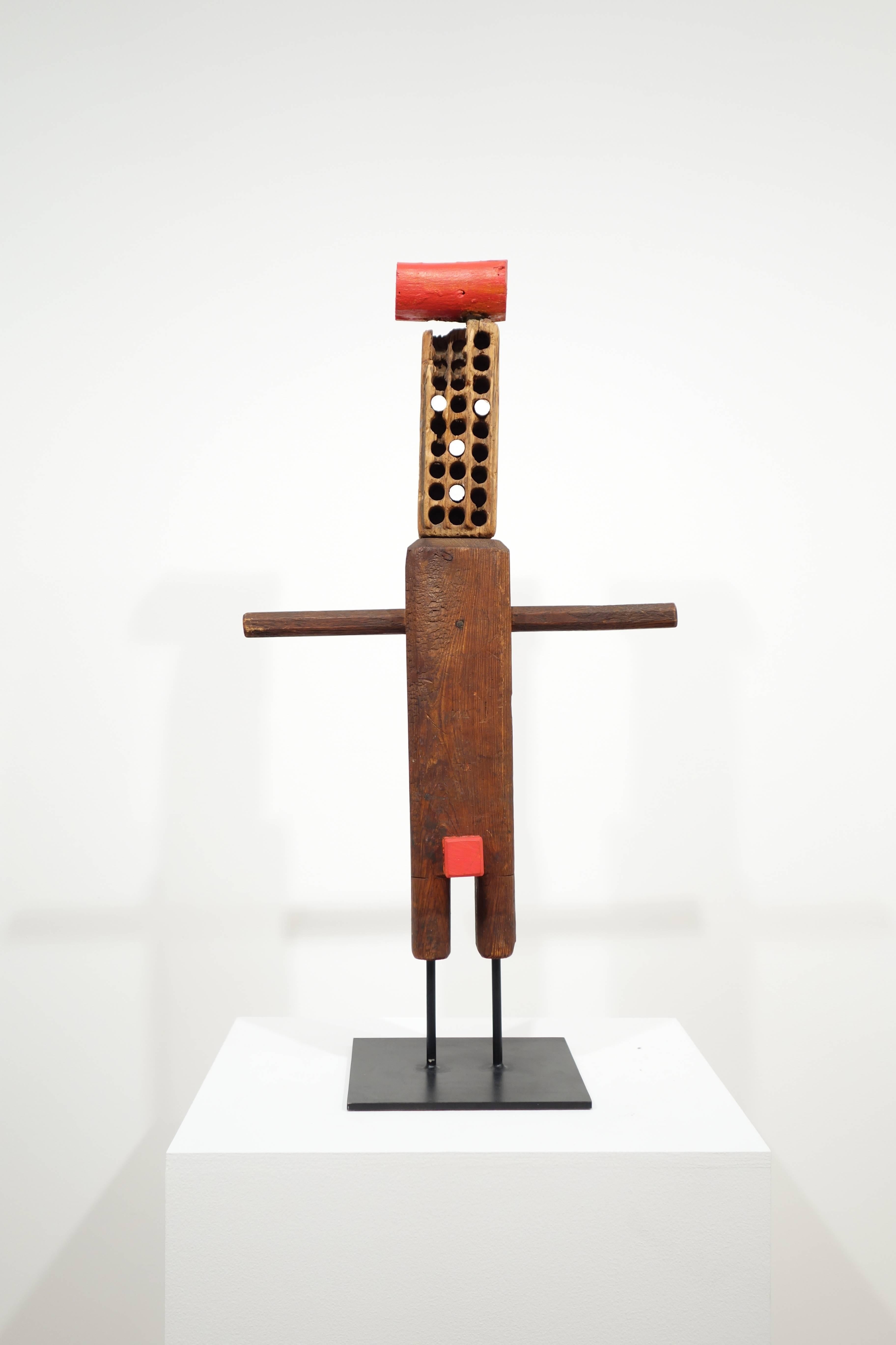 Young Person with Hairless Brush Head - Sculpture by Ivan Chermayeff