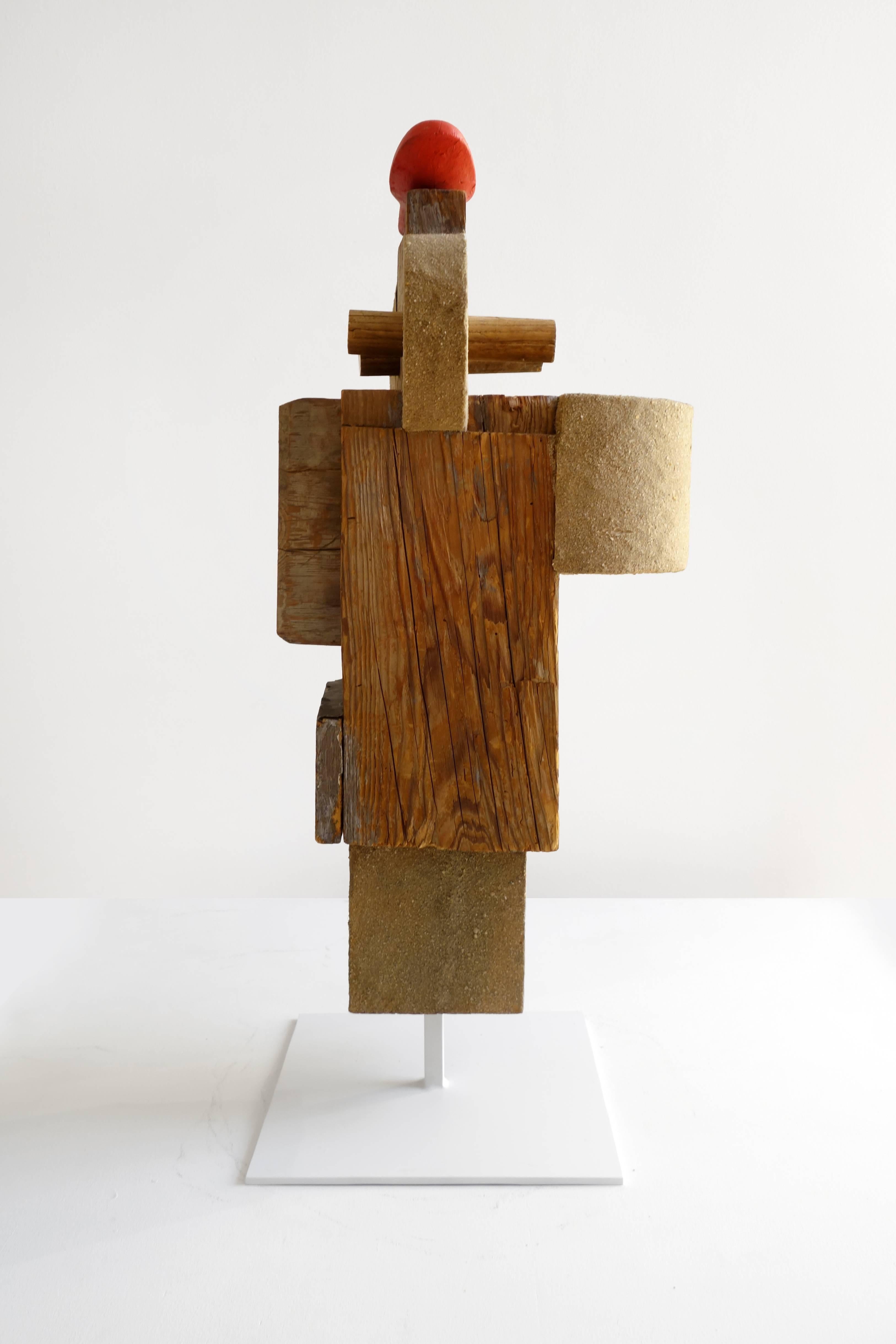 Janus mit rotem Beret (Zeitgenössisch), Sculpture, von Ivan Chermayeff