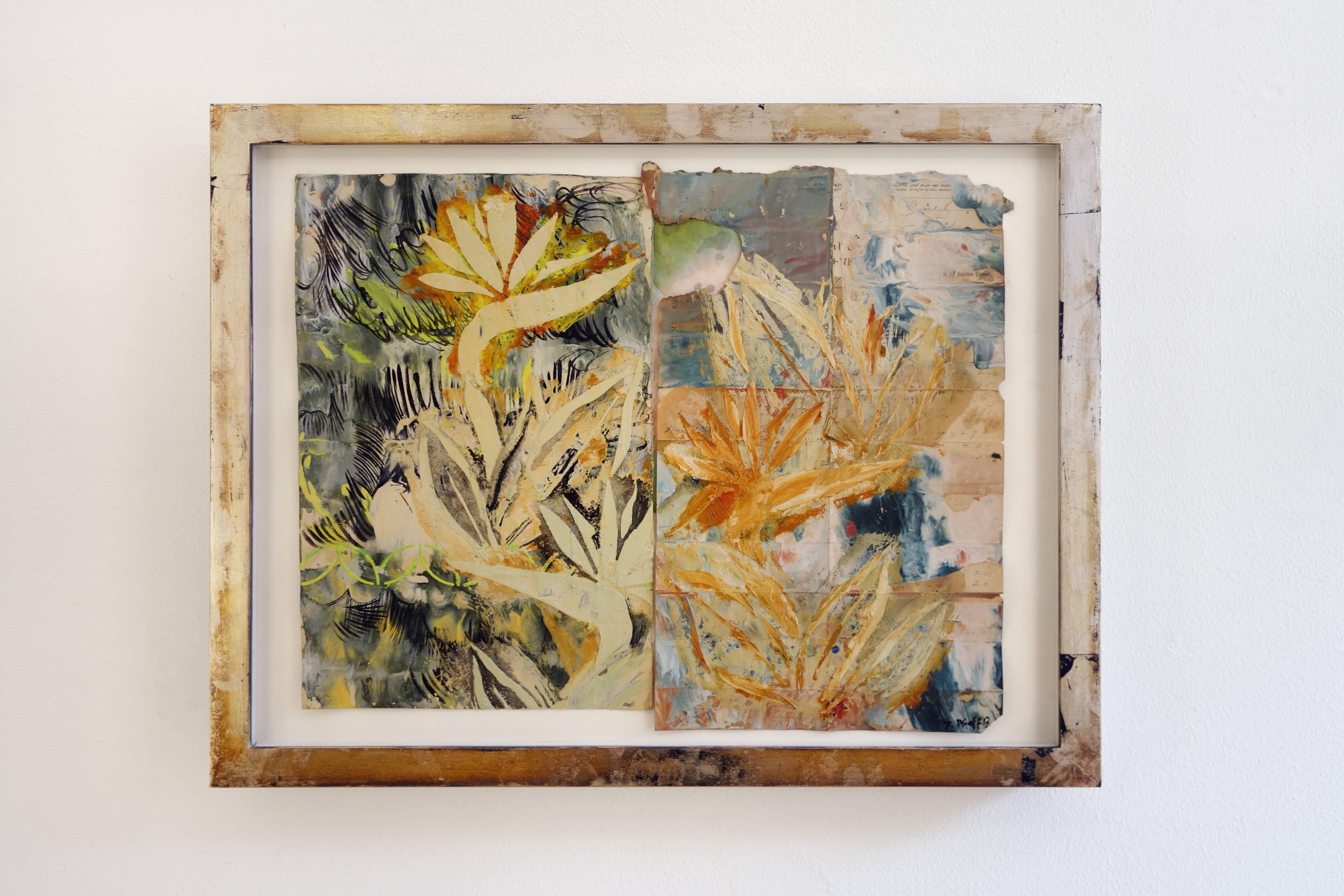 The Jaipur Papers #11 - Mixed Media Art by Judy Pfaff