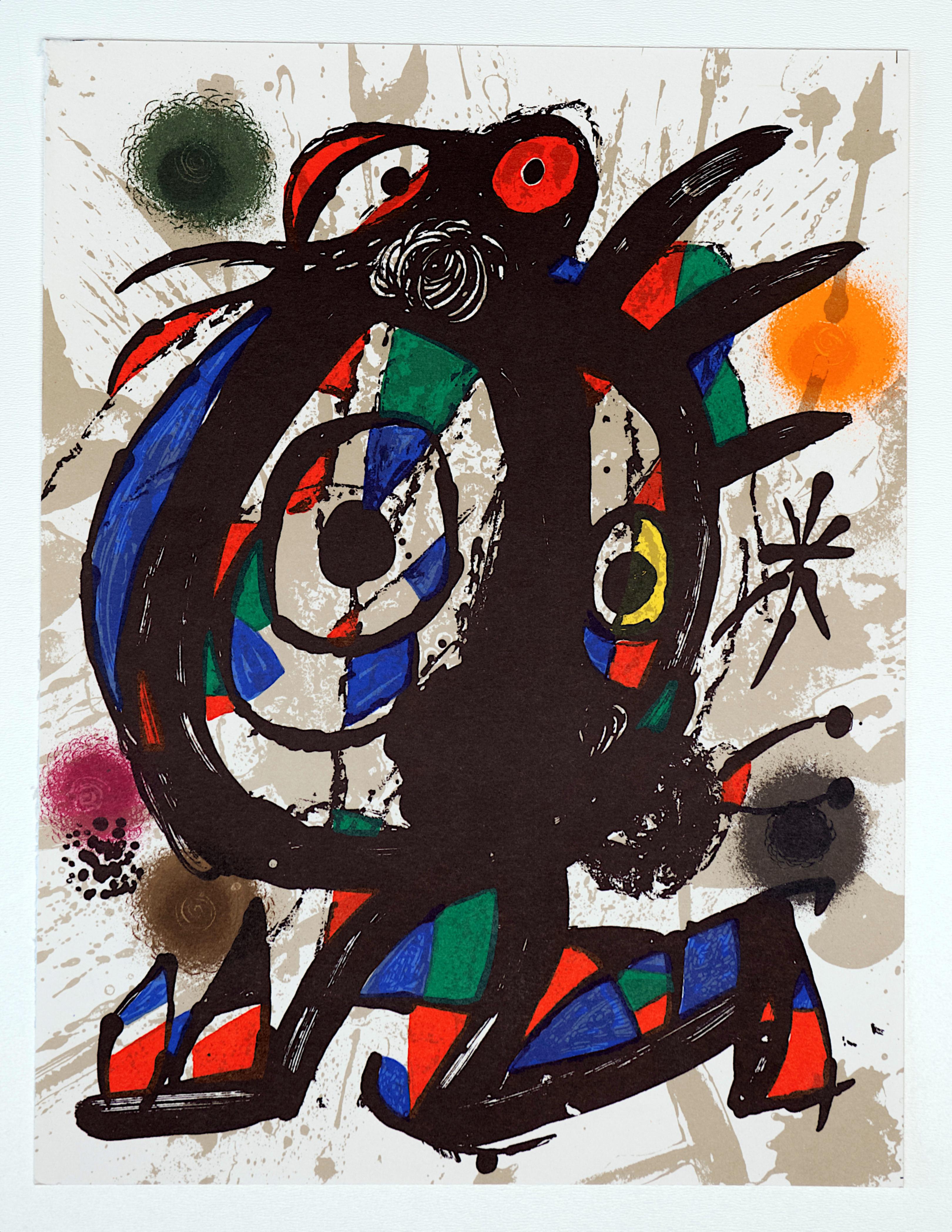 D'après : Litografo (Band III), édition espagnole.

Au verso, marquage typographique : "Joan Miro - Litografia original I".

Éditeur : Ediciones Poligrafa, S.A., Barcelone.

Le développement par Miró d'un nouveau langage pictural l'a conduit à se