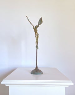 Gyunay Aliev, « Fallen Angel (Inanna) », sculpture figurative originale en bronze