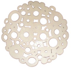 Ceramic Fruit Bowl I, Openwork Design, Handmade 45 cm Sculpture