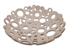 Ceramic Fruit Bowl I, Openwork Design, Handmade 45 cm Sculpture