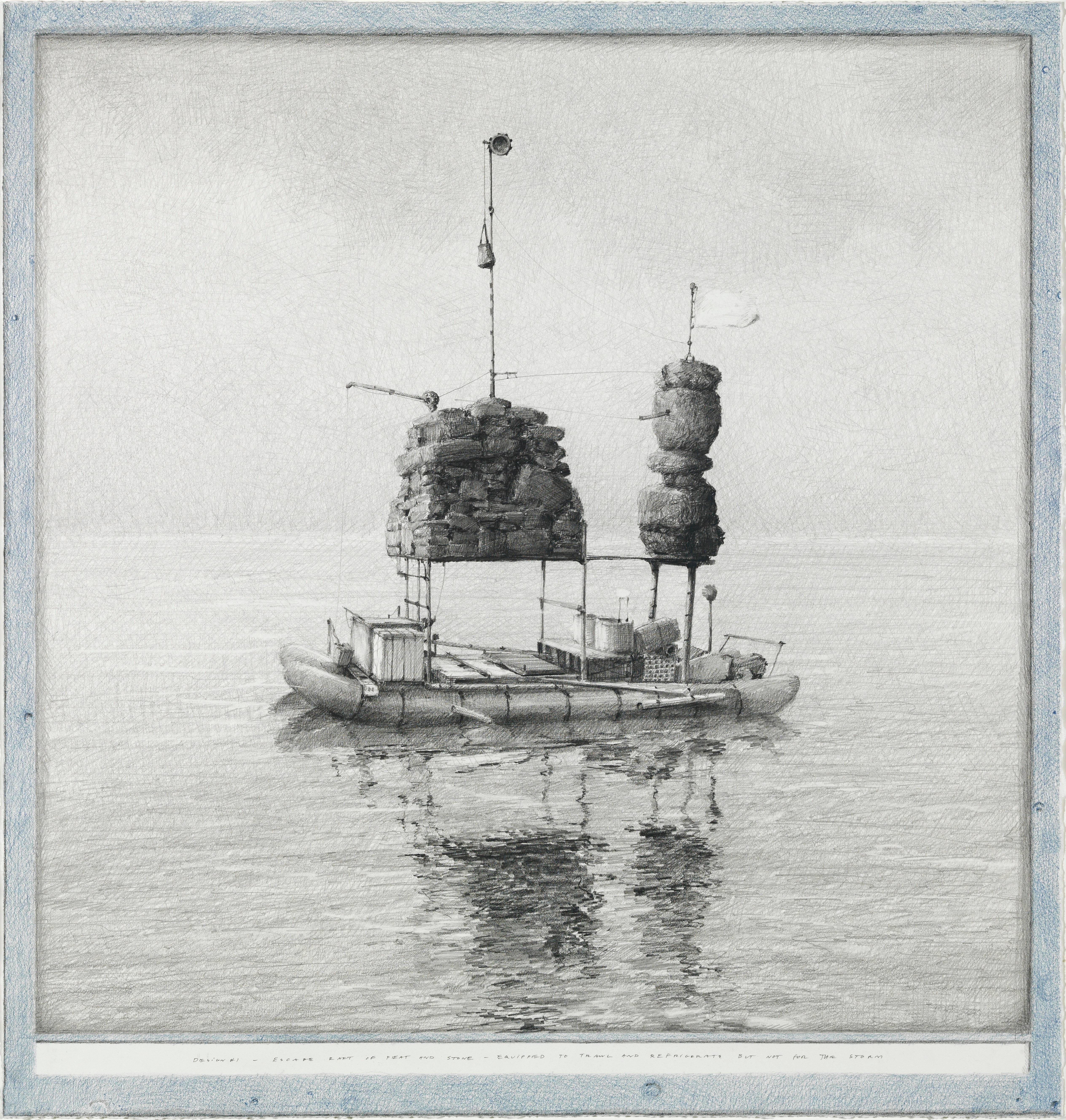 Ethan Murrow Landscape Art - Raft Design #1