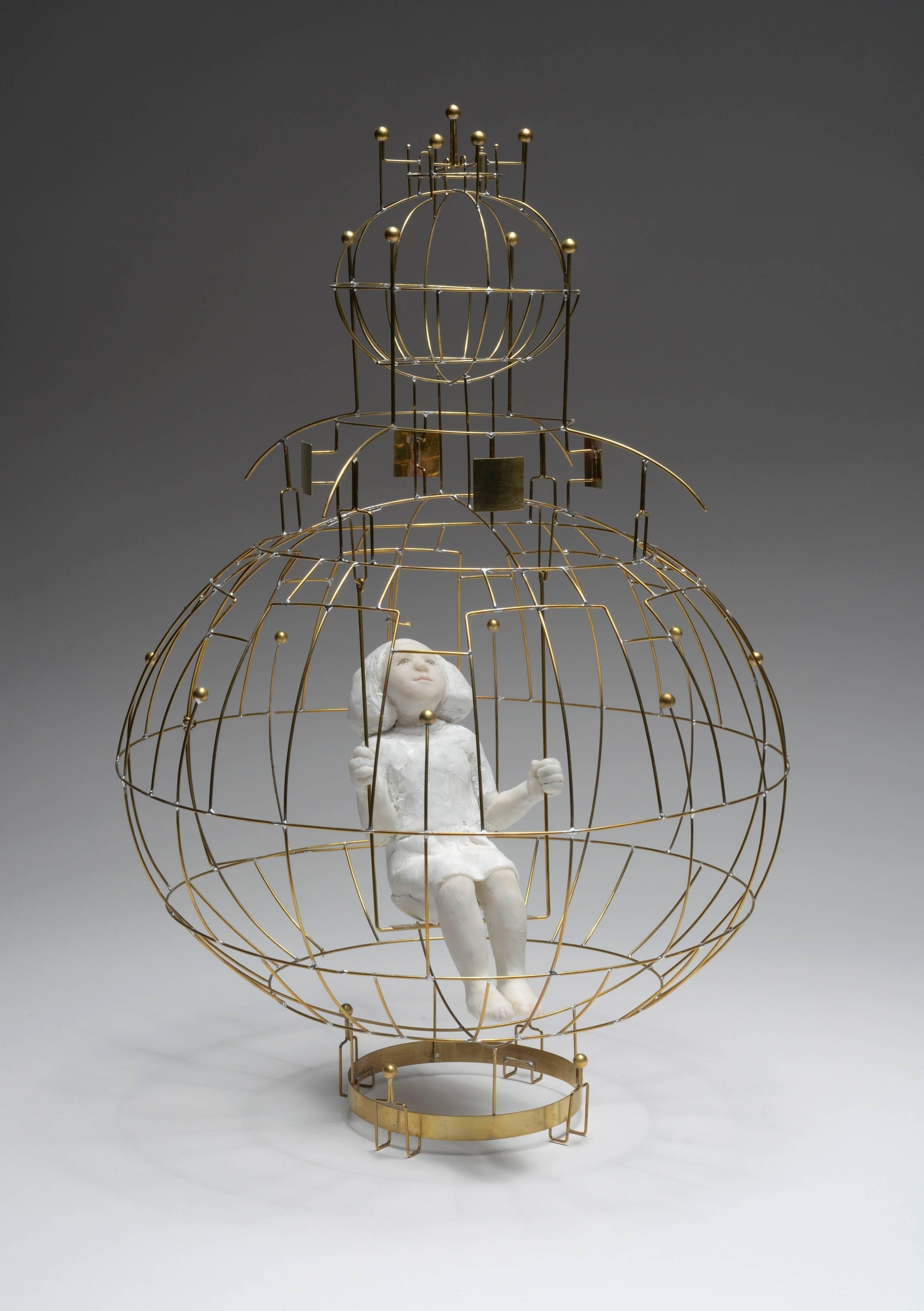 Agnes Baillon & Eric de Dormael Figurative Sculpture - Birdie Num Num