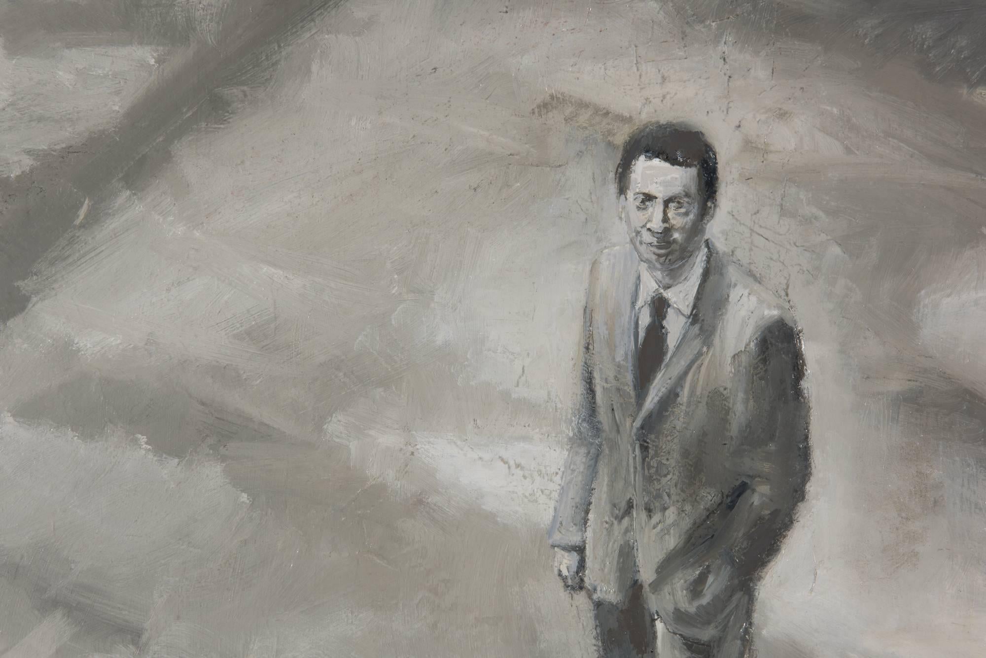 The Grey Man - Painting by Goran Djurovic