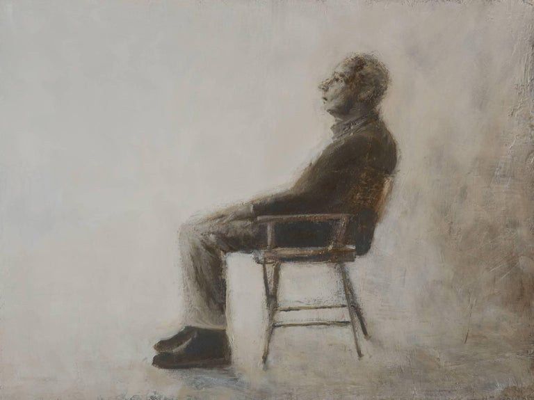 Goran Djurovic Figurative Painting - Sitting Man
