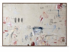 « Capriccio » : œuvre abstraite monumentale réalisée à l'acrylique multicolore, au pastel à l'huile et au crayon, 72" x 108"