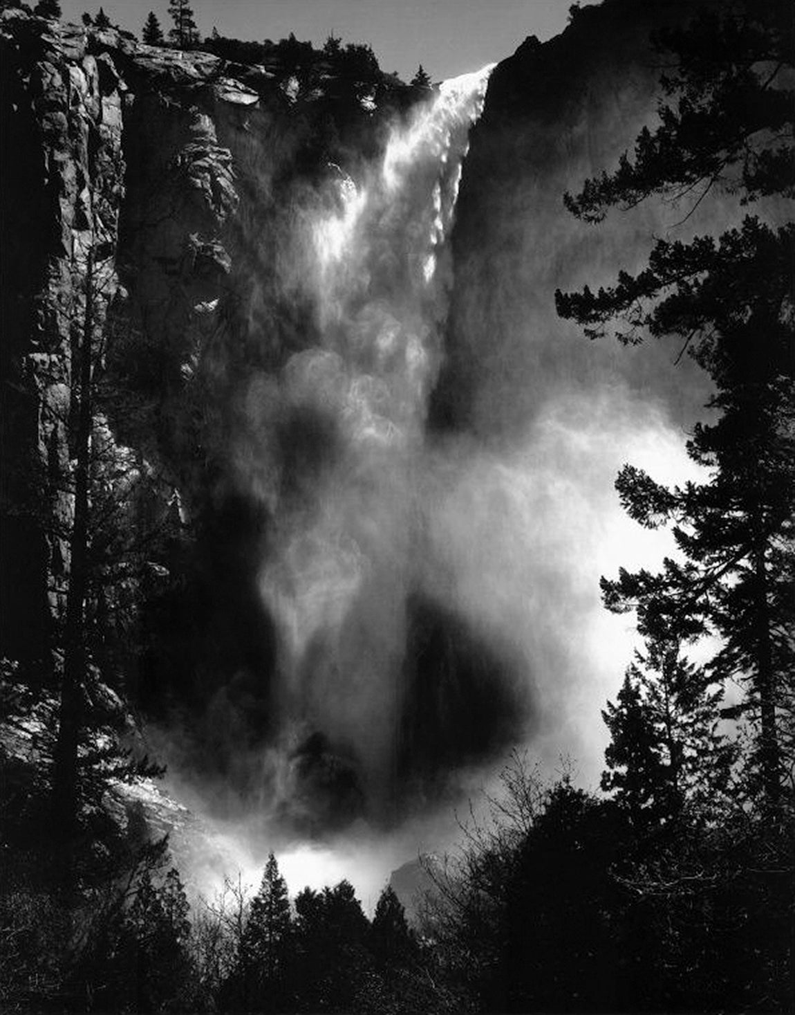 Ansel Adams Landscape Photograph - Bridal Veil Fall