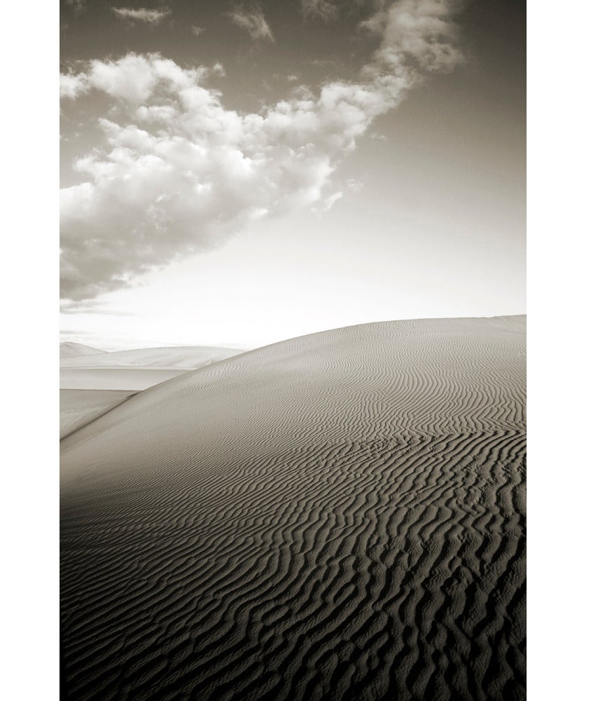 Cara Weston Black and White Photograph - Dune and Clouds, Death Valley