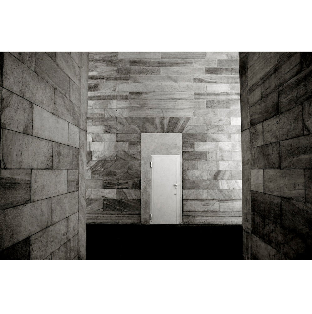 Cara Weston Black and White Photograph - White Door, Milan